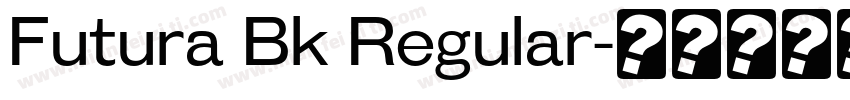Futura Bk Regular字体转换